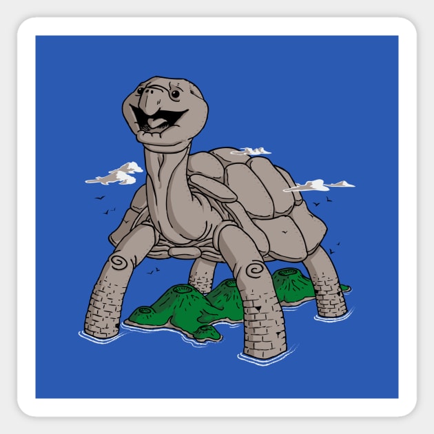 Galapagos Colossagos Sticker by AJIllustrates